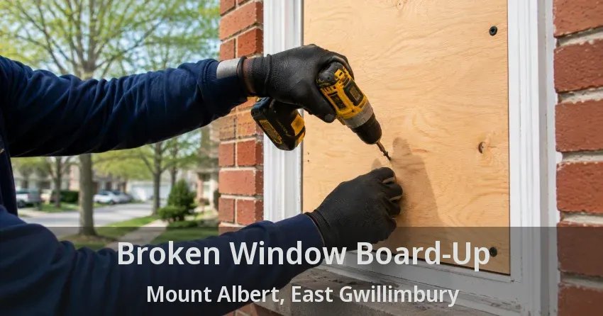 Broken Window Board-Up Mount Albert, East Gwillimbury - ON