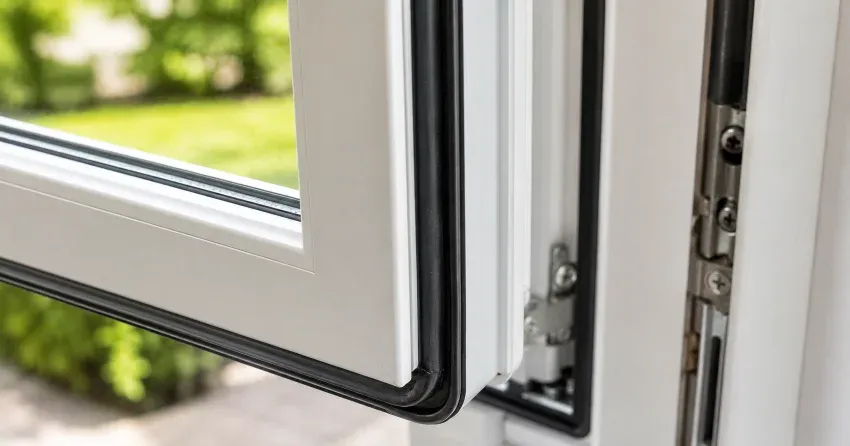 casement window cranked fully open in a East Gwillimbury home