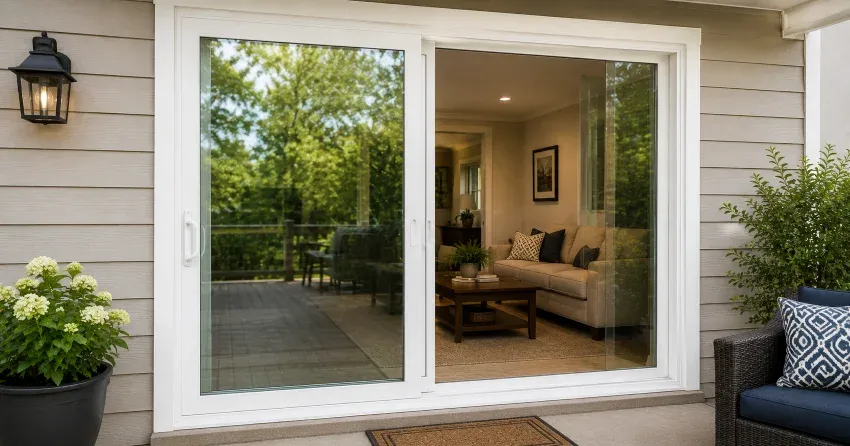 new patio door replacement installed in Mount Albert, East Gwillimbury home