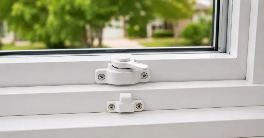 technician installing new window latch hardware in East Gwillimbury